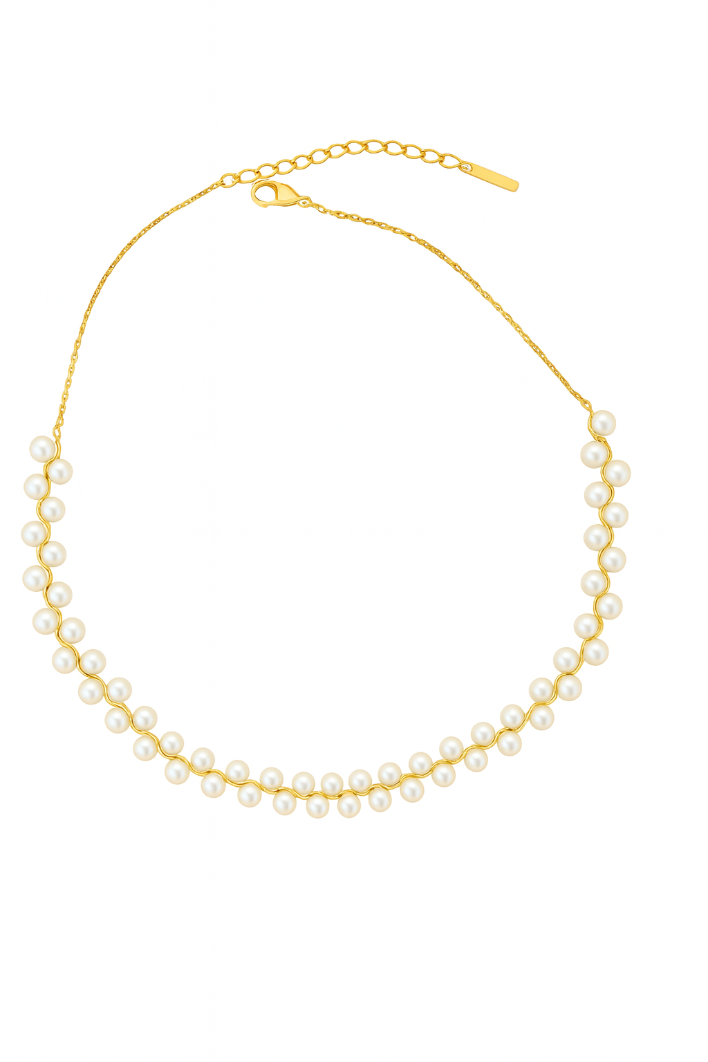 Collier ras-du-cou Perlé Or Fin