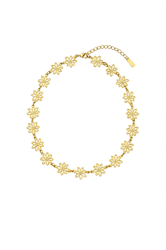 Collier Choker Fleur Creuse