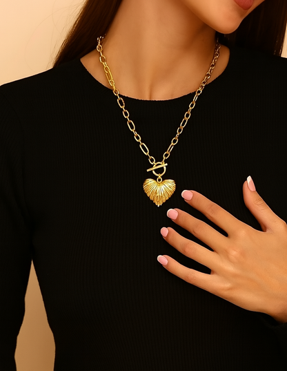 Collier Cœur coquillage