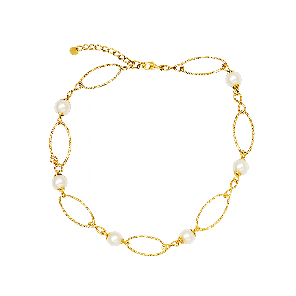Collier Choker Infinity Perles