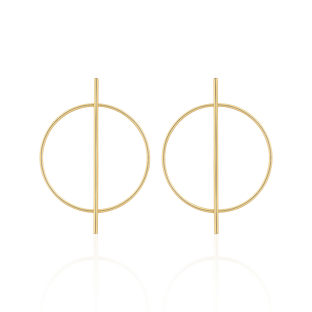 Boucles d’oreilles créole barrette