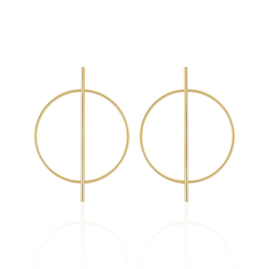 Boucles d’oreilles créole barrette