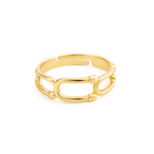 Bague Chaîne Dorée