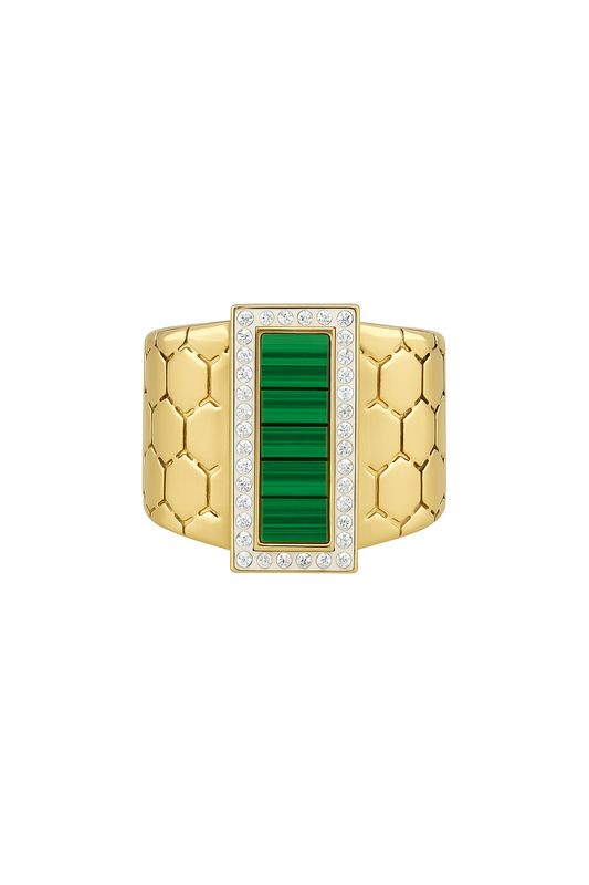 Bague Impériale Vert Malachite