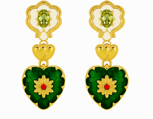 Boucles d'oreilles Cœur d’Aurore