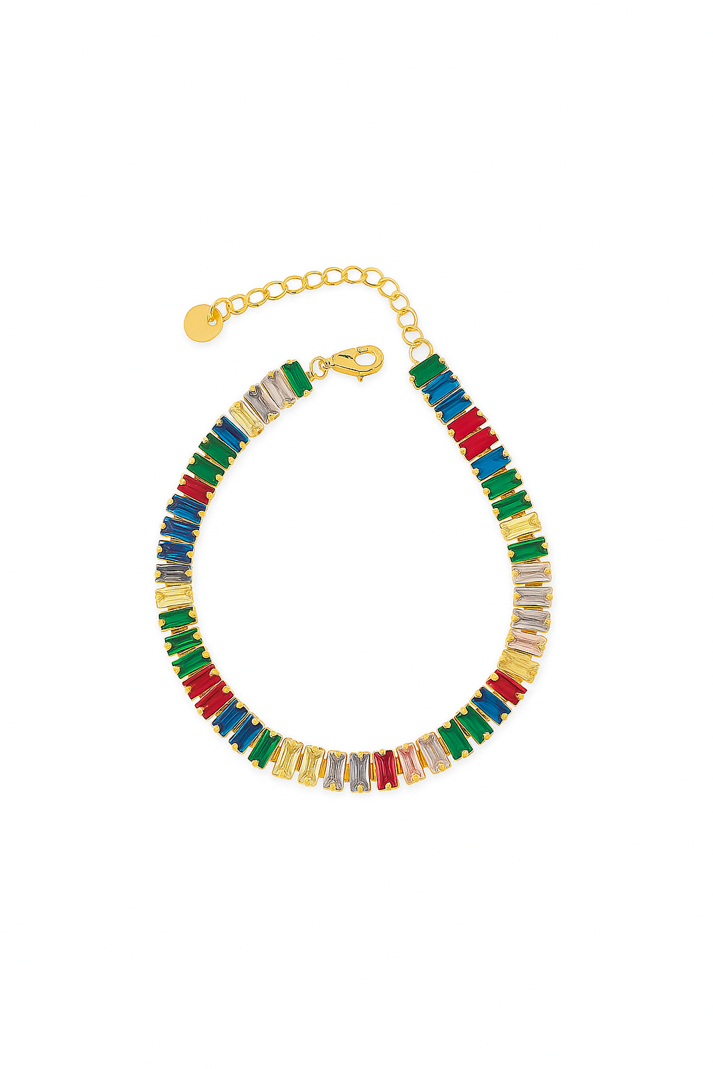 Bracelet tennis multicolore