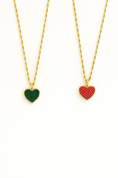 Collier Double Face Love