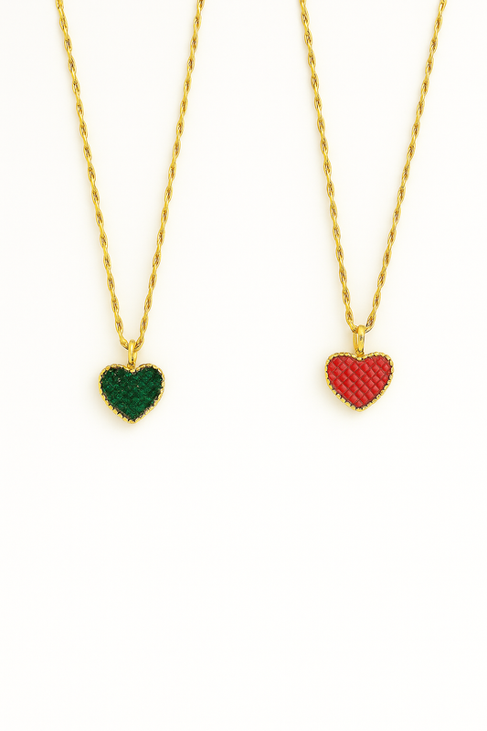 Collier Double Face Love