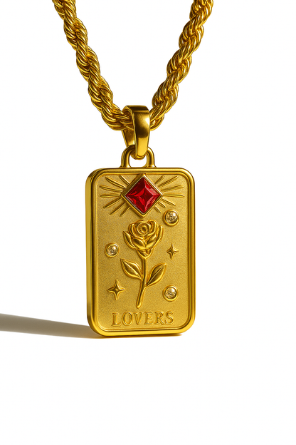 Collar Talismán de Enamorados - Chapado en Oro de 18 K