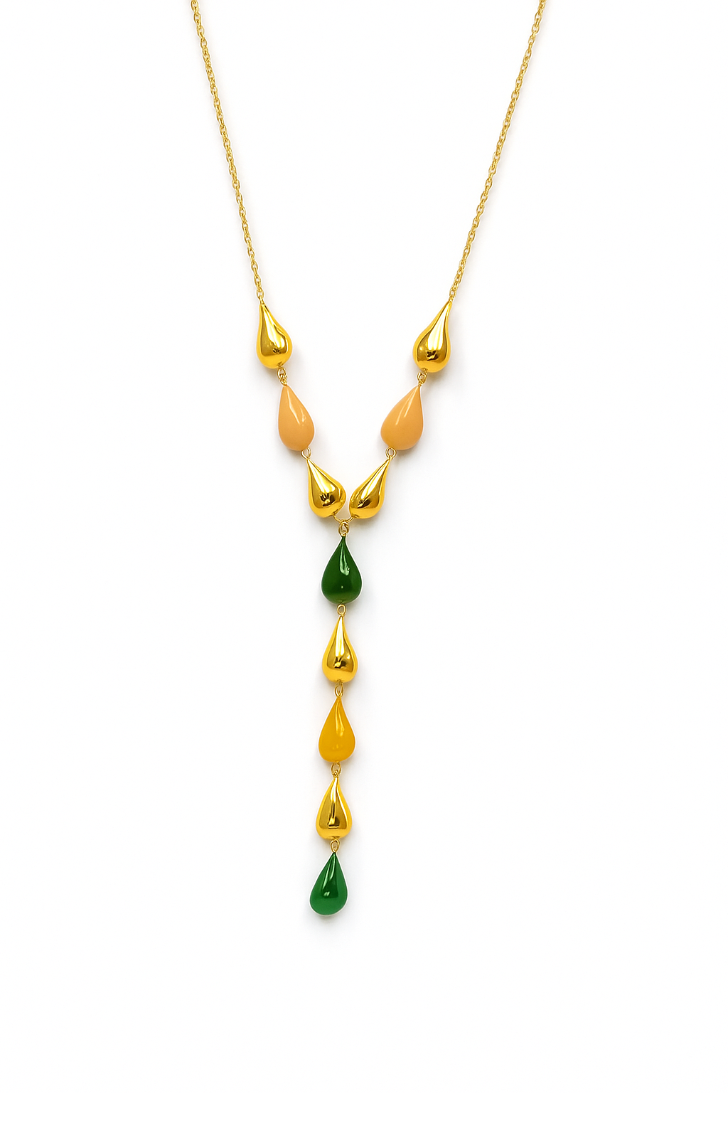 Collier Y Gouttes Élégantes