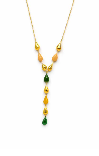 Collier Y Gouttes Élégantes