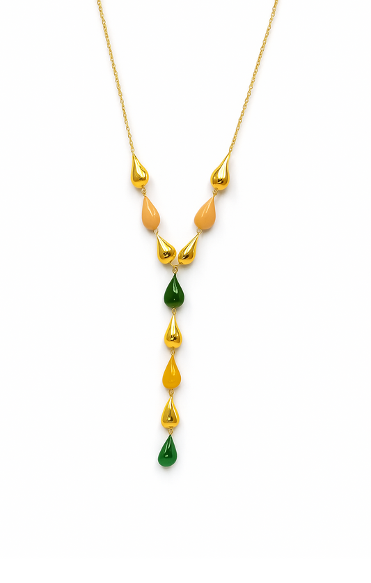 Collier Y Gouttes Élégantes