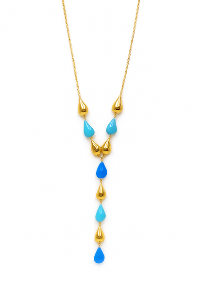 Collier Y Gouttes Élégantes