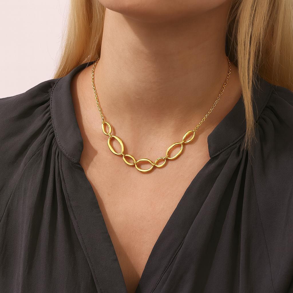 Collier Choker Ligne d’Or