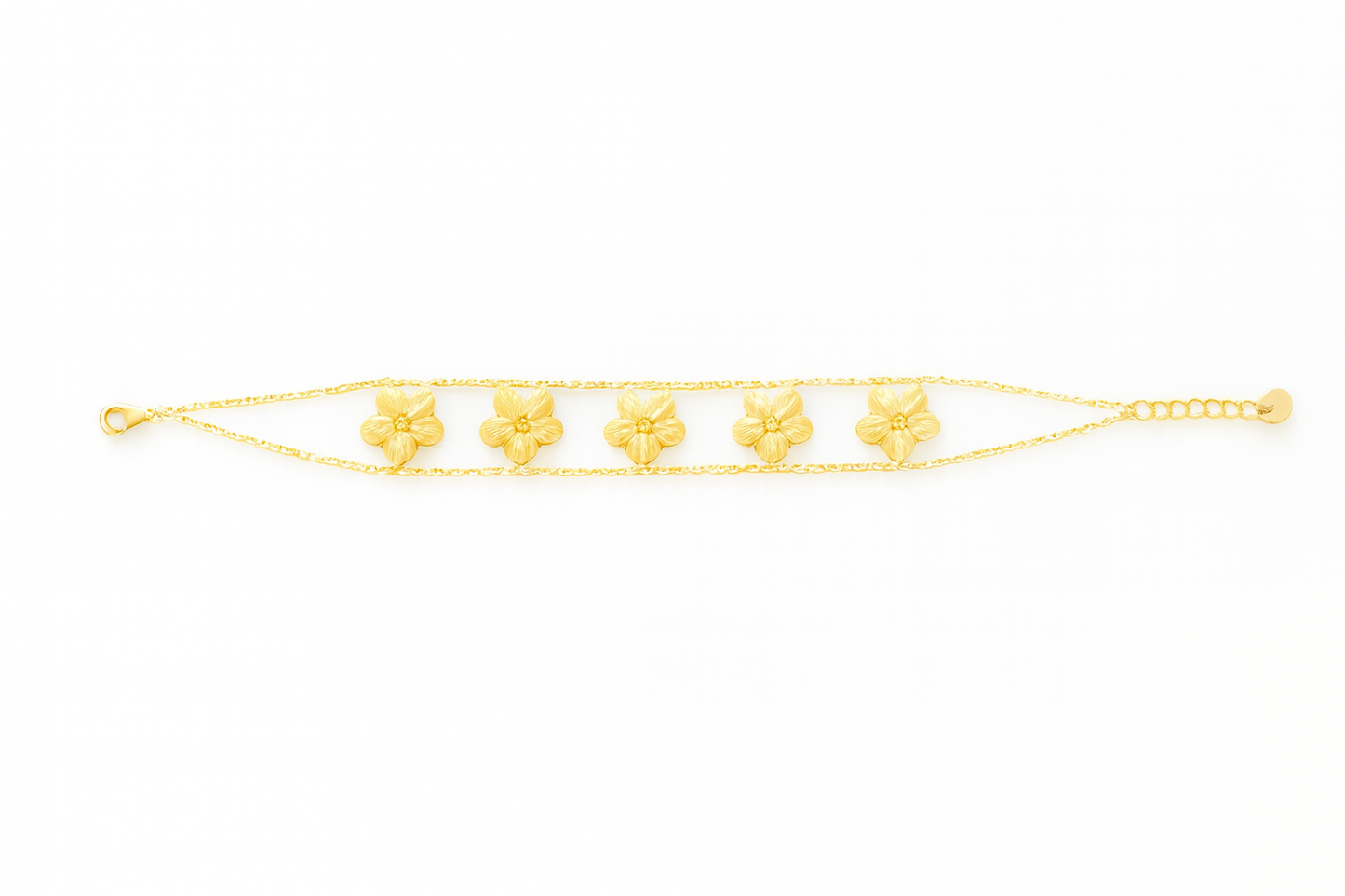 Bracelet Fleur d’Or gravées