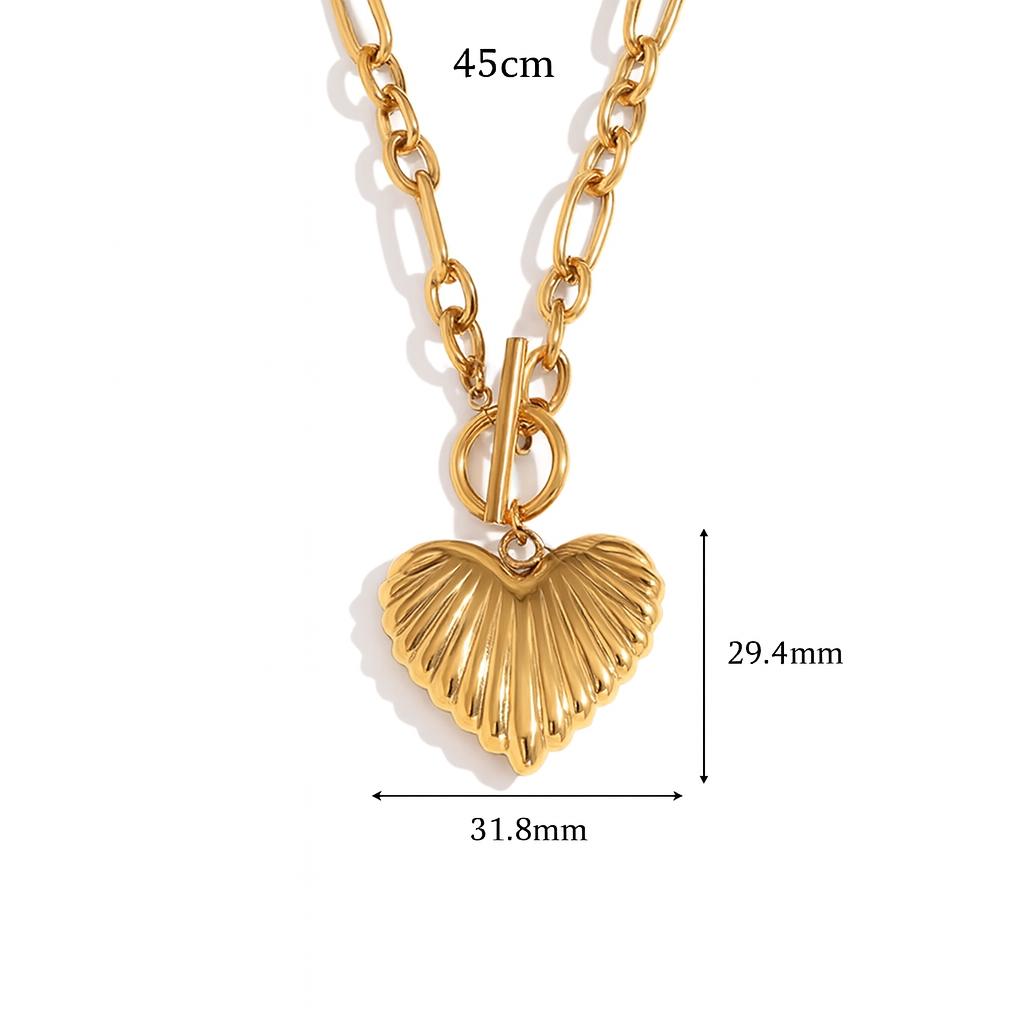 Collier Cœur coquillage