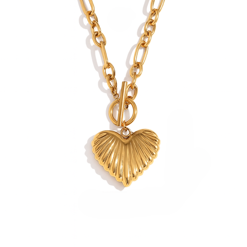 Collier Cœur coquillage