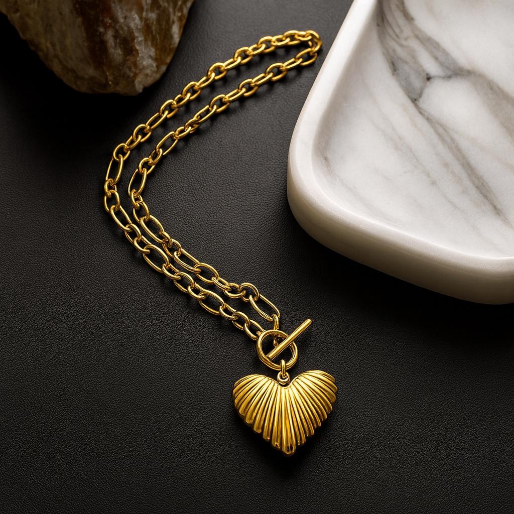 Collier Cœur coquillage