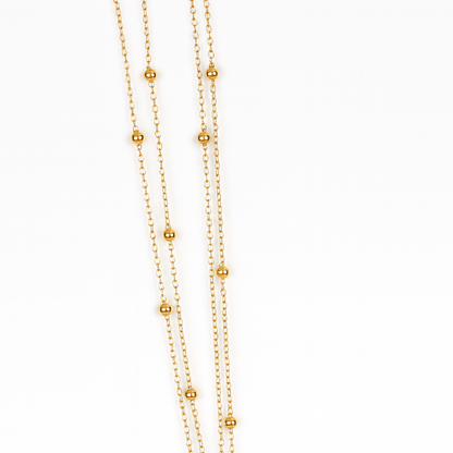 Collier Choker Multi-Chaînes à Billes