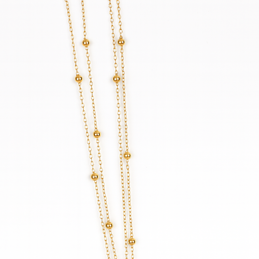 Collier Choker Multi-Chaînes à Billes