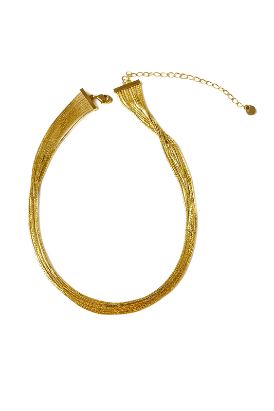 Collier Choker Multi-Chaînes Fines