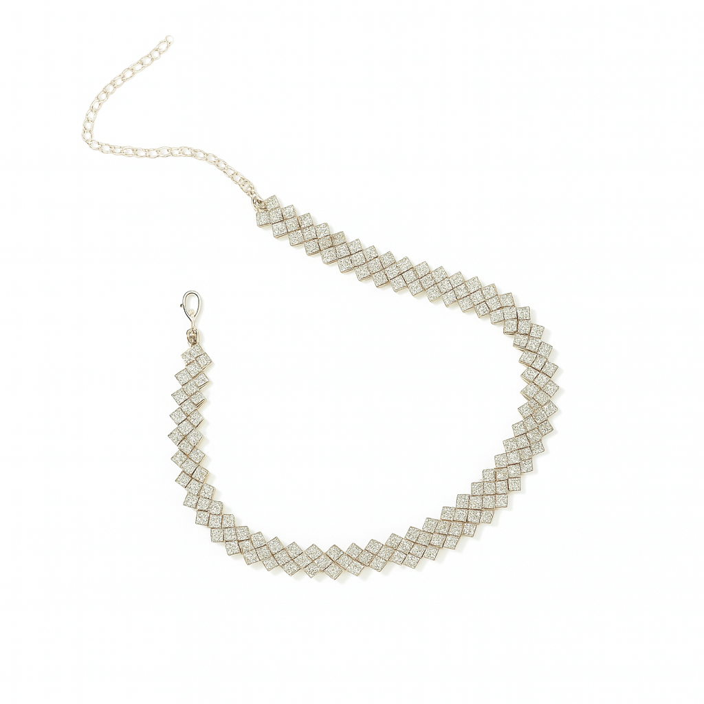 Collier ras-du-cou diamanté