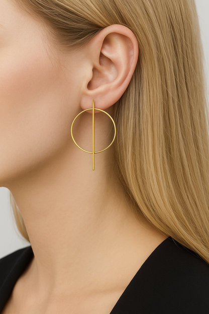 Boucles d’oreilles créole barrette