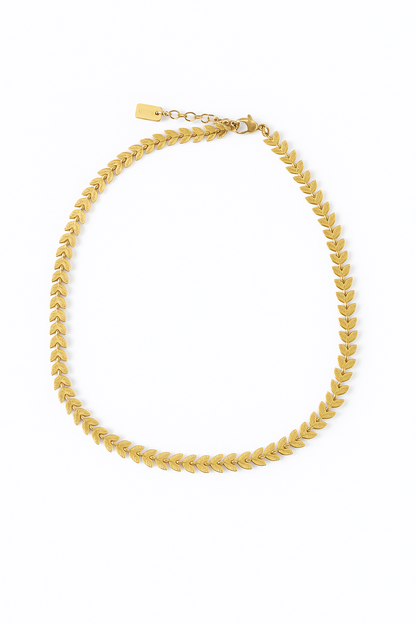 Collier Choker Feuilles d'Olivier