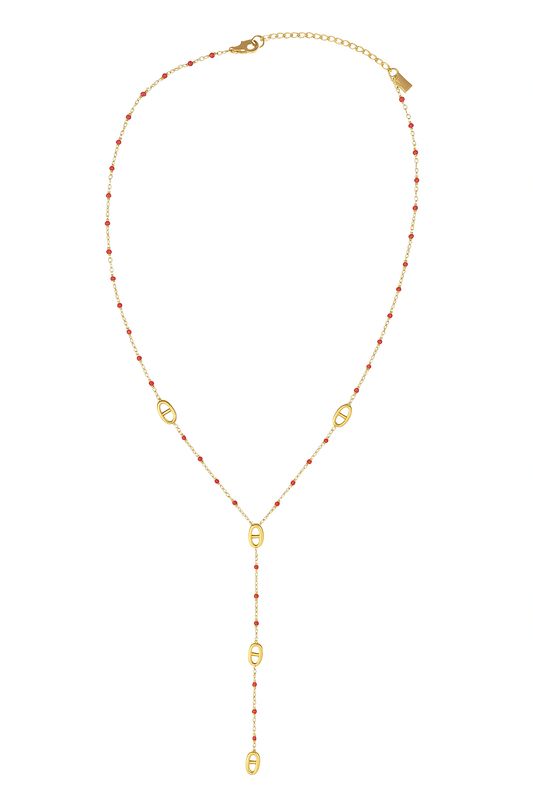 Collier Y Shella Rouge