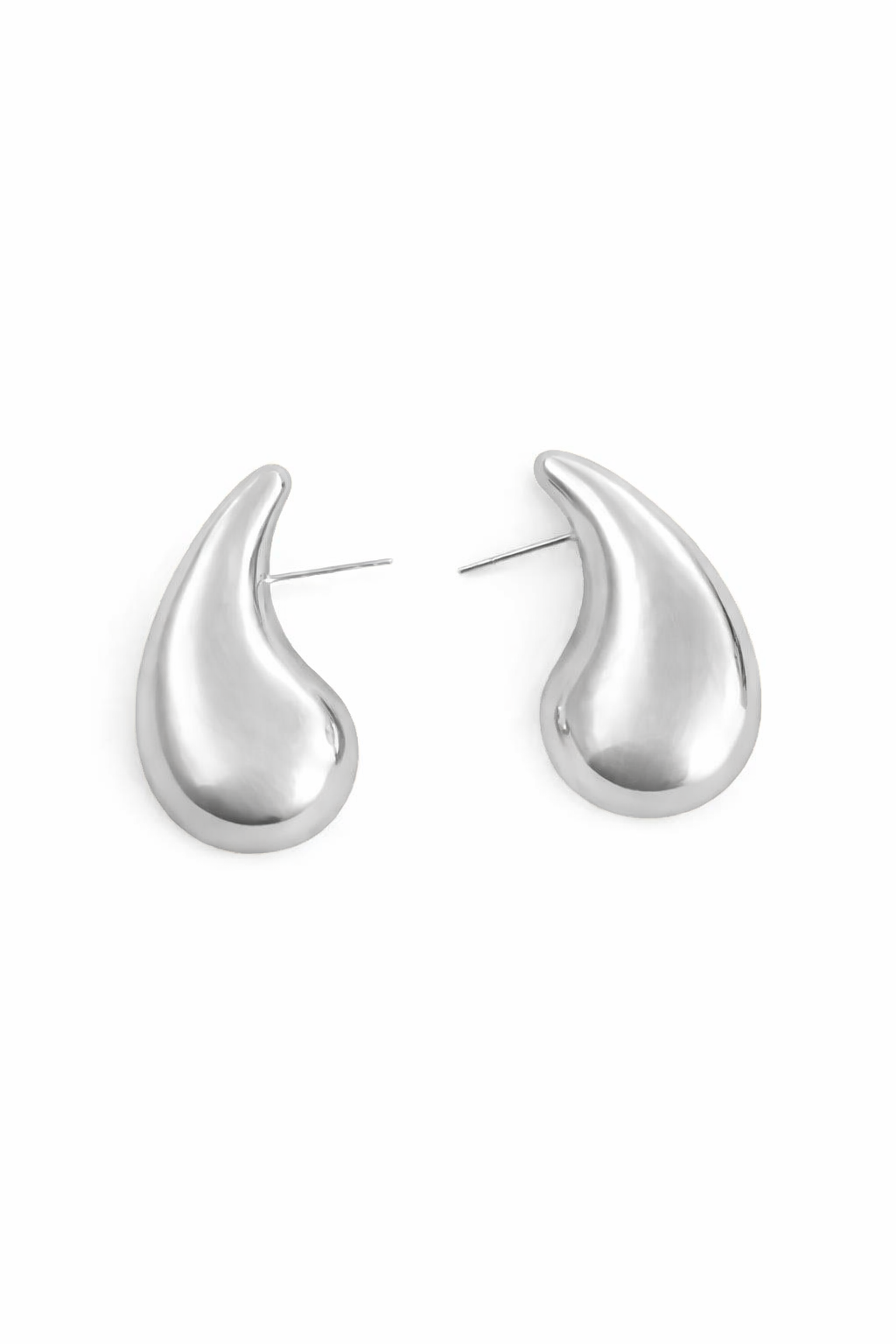 Boucles d’oreilles Goutte d’Eau Argenté - Grand