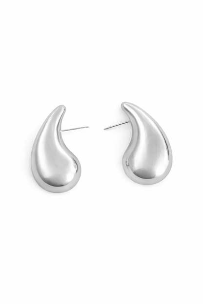 Boucles d’oreilles Goutte d’Eau Argenté - Grand