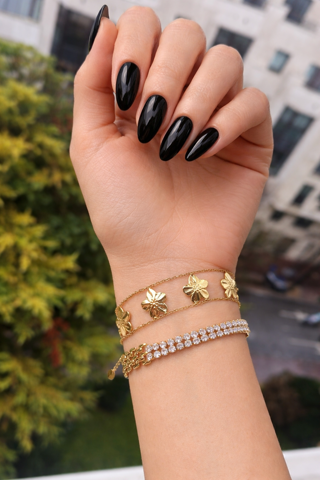 Bracelet Fleur d’Or gravées