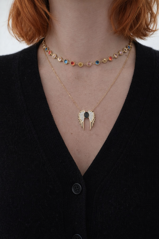 Collier Choker Sunset Glow