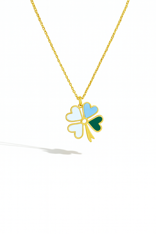 Collier Trèfle cœur Chance