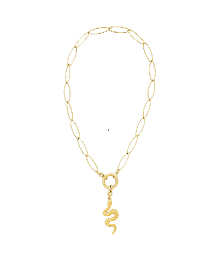 Collier doré serpent